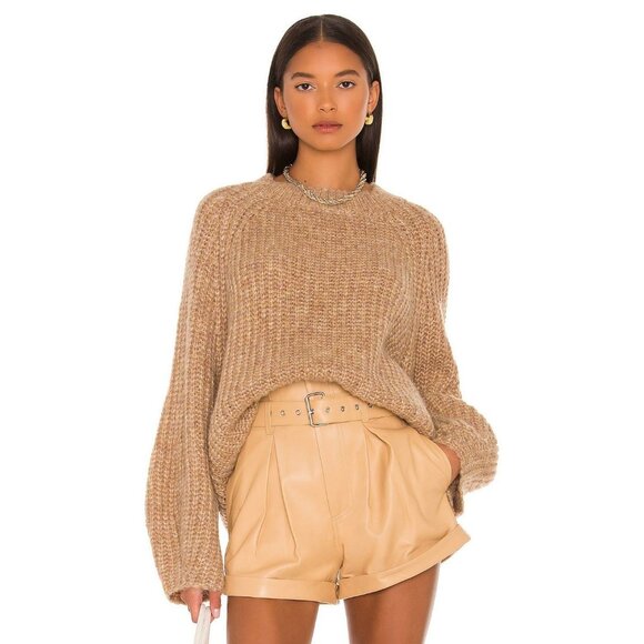 Weekend Stories Sonoma Crew Neck Sweater in Toffee - Picture 2 of 5